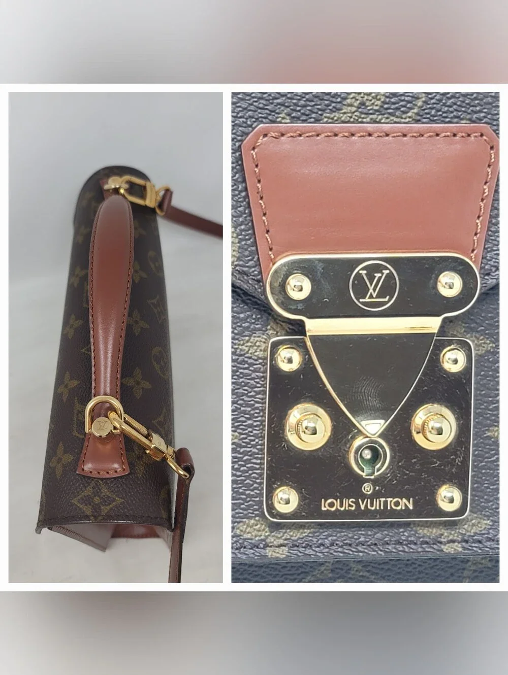 Louis Vuitton Monceau Monogram 26 Canvas Crossbody Shoulder Hand Bag Authentic